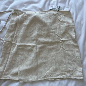 Othersea linen Mini Skirt, M (ajustable)NWT